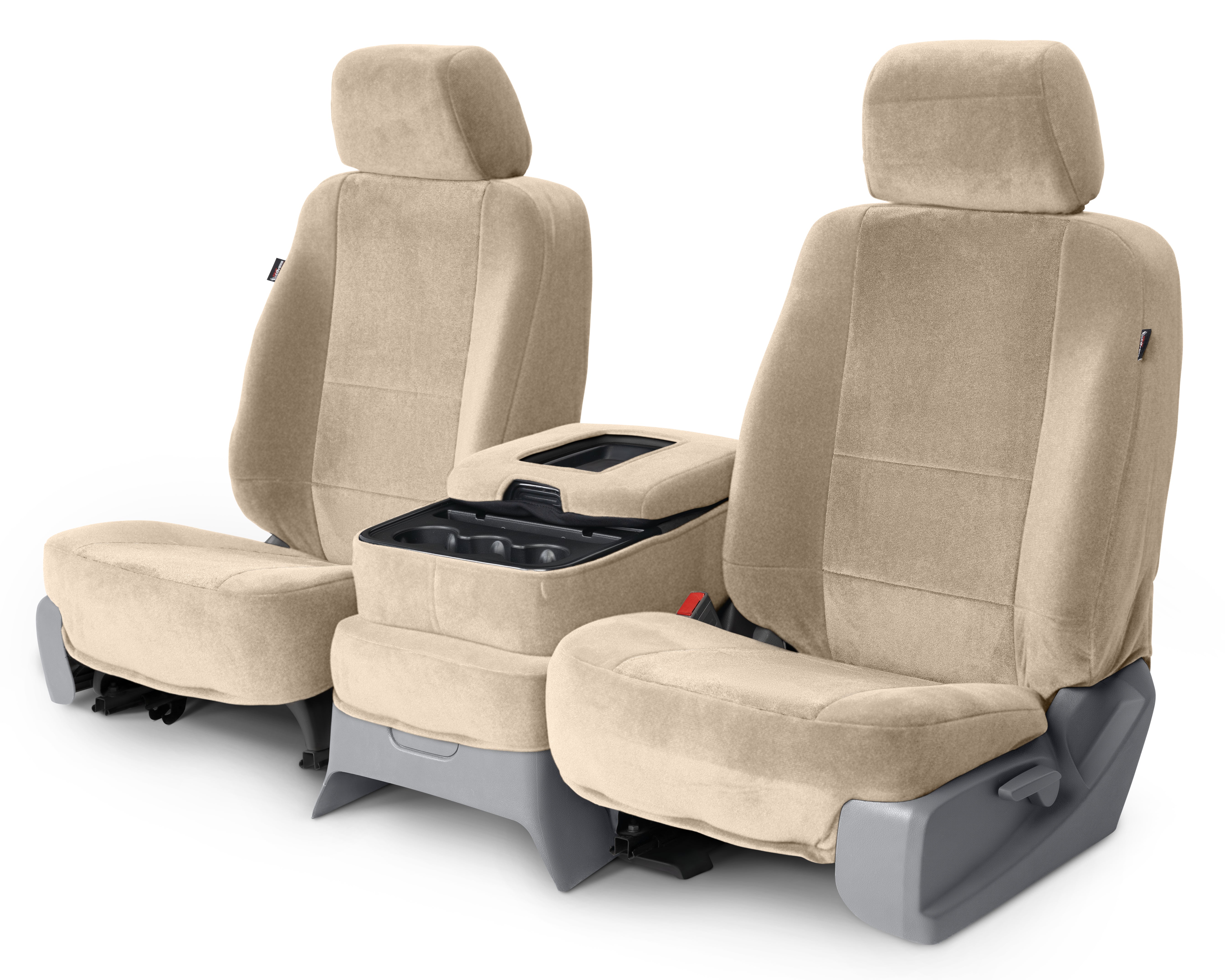 Housses de sièges auto sur mesure en velours bicolore